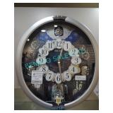 1X, SEIKO QXM3795, SWAROVSKI CRYSTAL CHIME CLOCK