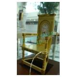 1X, BULOVA CHAIR CLOCK B404