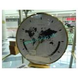 1X,HERMLE L2704 WORLD TABLE CLOCK ($650.00 RETAIL)