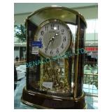 1X,RHYTHM 4SG781 SWAROVSKI ELEMENTS TABLE CLOCK