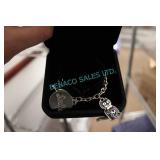 LOT, 3PCS " SMILE" KIT-CAT CHARM BRACELETS