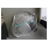 1X, MATS JONASSON 33578 CARVED HORSE IN GLASS