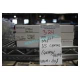 LOT, 3PCS, S/S CHAINS (GOLD/SILVER)