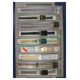 LOT, 9PCS, ASST. WATCH STRAPS, 12-18MM, RV $263