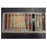 LOT, 12 PCS ASST. WATCH STRAPS ( LEATHER), RV $144