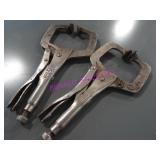 LOT, 2 WIDE MOUTH WELDING VISE GRIPS