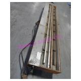 1X, CUSTOM 120"X 23" CLAMPS + GLUE STATION (