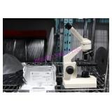 1X, OMAX BIOLOGICAL MICROSCOPE W/ 72 PCS SLIDES