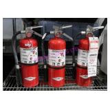 LOT, 3X AMEREX (B500) DRY CHEM. FIRE EXTINGUISHERS