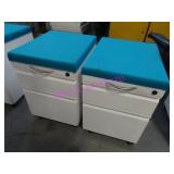 2X, LACASSE PORTABLE CUSHION TOP , 2 DRAWER - NOTE