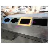 1X,4 COMPARTMENT GARBAGE+ RECYCLING STATION (NOTE)