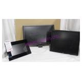 1X, INSIGNIA DIGITAL PICTURE FRAME + 2 MONITORS