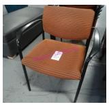 LOT, 6 STRIPED STACKING CHAIRS