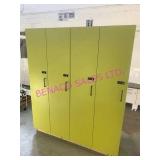 LOT, 4 BANK OF LOCKERS
