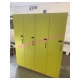 LOT, 4 BANK OF LOCKERS