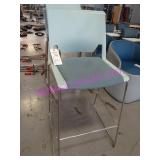 LOT, 5 BLUE STACKING BAR STOOLS