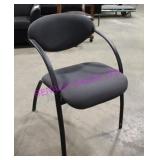 6X,"MY CHAIR" STACKABLE GRAY FABRIC CHAIRS W/ARMS