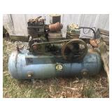Gas powered air compressor