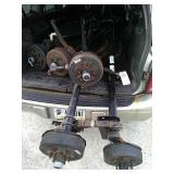 Set of trailer axles by the set