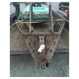 Pull behind horse pulled teeth plow