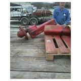 Pair grain cart axle