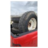 4 tires and rims (8 lug) 9.00-20