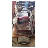 Pull behind off set mower, self powered