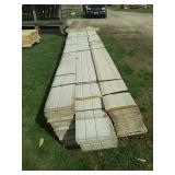16 foot lap siding by the stack roughly 49 pieces