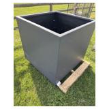 Large metal bin