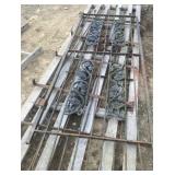 4 pieces of wrought iron
