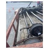 set 3000 lbs trailer axles