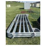 metal cattle fence/gates x6
