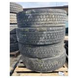 Tires 12R/22.5 (qty 4)