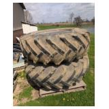 Set of 18.4-34 T-rail duals