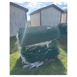 green chain link fence