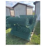 green chain link fence