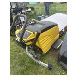 yellow floor sweeper/scrubber