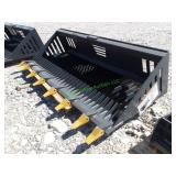 Unused Landhonor Skid Steer Rock Bucket  ~78"