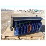 Unused Mini Skid  Steer Angle Sweeper: ~42"