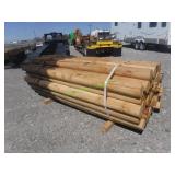 ~50 Unused Round Posts 5" X 8