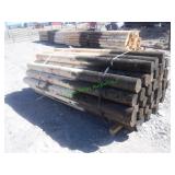 ~40 Unused Round Posts 6" X 8