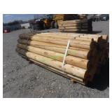 ~40 Unused Round Posts 6" X 8