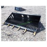 Unused Skid Steer Loader Rock Bucket ~78"