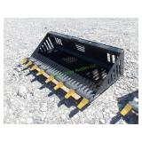 Unused Landhonor Skid Steer Rock Bucket ~72"