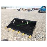 Unused Skid Steer Loader Rock Bucket ~68"