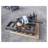 Unused Mini Skid Steer Auger Drive & Bit 12"