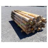 ~40 Unused Round Posts 6" X 8