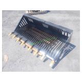 Unused Landhonor Skid Steer Rock Bucket ~72"