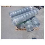 5 Rolls Unused Galv Wire Farm Fencing 48"