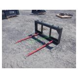 Unused GIYI Skid Steer Bale Fork ~40"